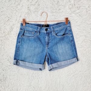 Vince Mason Relaxed‎ Rolled Denim Shorts